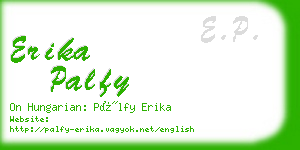 erika palfy business card